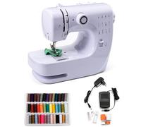 evomosa Macchina da cucire elettrica portatile per principianti, mini macchina da cucire per adulti con kit da cucito a 12 punti