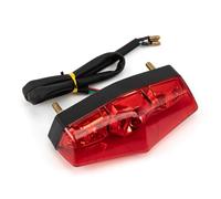 evomosa Moto Luci di stop LED Fanale posteriore Off-Road Bike Retro Bike Retrofit LED Fanale posteriore Running Light Brake Light (Rosso)