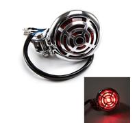 evomosa Moto luci posteriori 12V luce freno LED motocicletta fermata coda luce rossa retro piccola luce posteriore rotonda