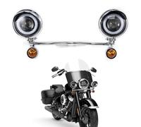 evomosa Set di fari antinebbia e indicatori di direzione per moto con supporto per VT 750, VT 1100, VTX 1300, VTX 1800 e Shadow GL Luci supplementari (Stile B)