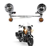 evomosa Set di fari antinebbia e indicatori di direzione per moto con supporto per VT 750, VT 1100, VTX 1300, VTX 1800 e Shadow GL Luci supplementari (Stile A)