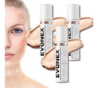 Evonex Age Defying Foundation, Evonex Age Defying Serum, Fondotinta Siero per Donne, Crema Idratante Colorata Anti-età, Tinta Universale, Copertura Trasparente Leggera Colorata (3pcs)