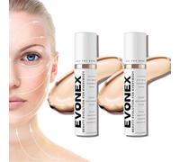 Evonex Age Defying Foundation, Evonex Age Defying Serum, Fondotinta Siero per Donne, Crema Idratante Colorata Anti-età, Tinta Universale, Copertura Trasparente Leggera Colorata (2pcs)