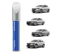 EVOOOR 8E8E/ A7W Argento Brillante Metallizzato Ritocco vernice per Skoda, riparazione graffi auto, soluzione rapida e facile per la riparazione.
