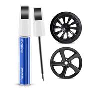 EVOOOR Pennarello per Cerchi Nero Opaco, Penna Ripara-Graffi per Tesla Model 3/Y/S/X - Soluzione Rapida e Semplice per Riparare i Danni alla Vernice dei Cerchi