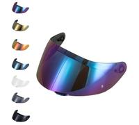 EvoParts Visiera GT4-1 GT4-2 compatibile casco AGV K1 K1S K5 K5S pinlock ready (Arcobaleno, L-ML-XL-XXL)