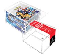 EVORETRO Acrylic Display Case Protector for Pokemon Booster Box - 1-Pack with Sliding Lid, Anti-UV Acrylic Case Protector Stackable. Keep Your Collection in Mint Condition.