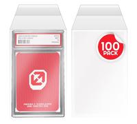 EVORETRO Buste richiudibili di alta qualità PSA, protezione per carte senza acidi, sicure per archiviazione, trasparenti, antipolvere, resistenti ai graffi, confezione da 100 pezzi per collezionisti
