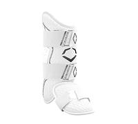 EvoShield Pro-SRZ 2.0 Batter's Leg Guard - Battitore per mano destra, colore: Bianco