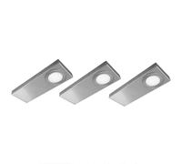 Evotec Lampada LED da incasso Tain-CF piatta, set da 3 Evotec