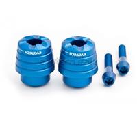 EVOTECH CONTRAPPESI BILANCIERI FINALI MANUBRIO HONDA CBR 600 RR 2024-2025 BLU