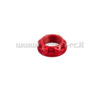 EVOTECH DADO CANOTTO STERZO M24x1 TOP YOKE NUT ROSSO RED
