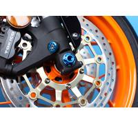 EVOTECH DADO RUOTA ANTERIORE M18x1,5 FRONT AXLE NUT COLORI VARI