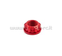 EVOTECH DADO RUOTA ANTERIORE M20x1,5 FRONT AXLE NUT ROSSO RED