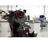 EVOTECH PORTATARGA REGOLABILE BENELLI BN 125 2021 + LUCE TARGA LED + CATADIOTTRO