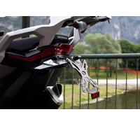 EVOTECH PORTATARGA REGOLABILE HONDA XADV 2017 TAIL TIDY CNC RICAVATO DAL PIENO