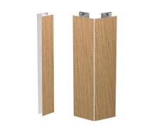 Evotrade Accessori Snodo per Zoccolo da Cucina - Giunzione Angolare -90° +90° e Giunzione Lineare - Compatibile con Zoccolo Cucina in PVC Spessore 12,5 mm - Altezza 100mm, Colore Golden Bronze