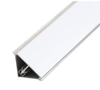 Evotrade Alzatine per piani da cucina, spalletta per top, lunghezza 2 metri in PVC | Colori a Scelta + Accessori (2 tappi finali + 2 giunzioni angolari) MADE IN ITALY (Bianco)