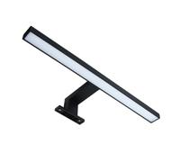 Evotrade Applique LED 30 cm. per Specchio Bagno - Lampada IP44 Waterproof, Luce Uniforme, Ideale per Cucina, Bagno e Ambienti Moderni - 4000K - Luce Neutra (Colore: Nero Opaco)