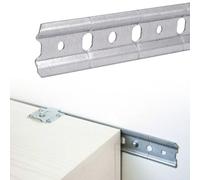 Evotrade Barra Reggipensili 2M - H50mm Con Pretagli Per Mobili Pensili E Cucine KIT 1 o 5 (5 barre)