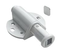 Evotrade Chiusura Magnetica a Scatto Singola e Doppia Push to Open - Sistema di Chiusura Magnetico per Mobili, Ante, Cassetti e Armadi con Chiusura a Sfioramento (Bianco, A scatto singola)