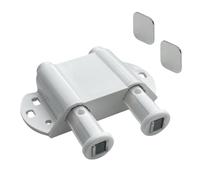 Evotrade Chiusura Magnetica a Scatto Singola e Doppia Push to Open - Sistema di Chiusura Magnetico per Mobili, Ante, Cassetti e Armadi con Chiusura a Sfioramento (Bianco, A scatto doppia)
