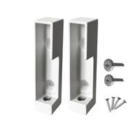 Evotrade - Coppia di Supporti Laterali per Appendiabiti Rettangolare, Design Moderno, Made in Italy, Alta Resistenza, Ideali per Armadio, Guardaroba e Cabina (Solo 2 Supporti Laterali Bianchi)