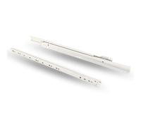EVOTRADE GAMMA COMPLETA - Coppia di Guide a Rullo, Binari a Rotella per Cassetti con Fissaggio a Vite Compatibili Ikea - Per legno e Metallo, 30kg di portata (Con Chiusura Standard, 400 mm)