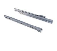 Evotrade GAMMA COMPLETA - Coppia di Guide a Rullo, Binari a Rotella per Cassetti con Fissaggio a Vite Compatibili Ikea - Per legno e Metallo, 30kg di portata (Con Chiusura Standard, 450 mm)