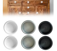 Evotrade Maniglia Incasso Tonda in Plastica Ø32 Maniglia Nascosta per Porta Scorrevole, Mobili da Cucina, Cassetti, Armadi e Scarpiere (Tonda, Nero)