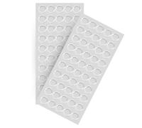 Evotrade Paracolpi Adesivi Tondi Trasparenti Antiscivolo Protezione Invisibile per Muri, Mobili e Superfici Kit 50 Pezzi (7x1,5mm)