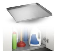 Evotrade Protezione Sottolavello Cucina in Alluminio, SOTTOLAVELLO Base (Dimensioni A Scelta 562, 862 o 1162 mm) con ALZATINA (562x530)