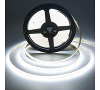 Evotrade Striscia COB LED 24V 320 LED/m 10W/m - Bobina 5 Metri, Taglio ogni 5 cm, CRI ≥90, 3000K/4000K/6000K, IP20 - Illuminazione Interni Continua e Uniforme - 6000K Luce Fredda