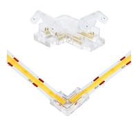 Evotrade Striscia LED COB 24V con 480 LED/m Colore a Scelta IP20 Rotolo lungo 5M Taglio ogni 25 cm (Connettore Angolare)