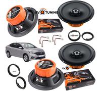 EvoTuning 4 Casse Altoparlanti Hertz Dcx 165.3 Ant+Post per Dacia Logan dal 2021