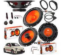 JBL Stage1 GEN2 62CF - 6.5 Inch (165mm) 2-Way Component Car Speakers - 80W RMS - 240W Peak - Set of 2 Woofers + 2 Tweeters Audio - With Grilles - Compact Fit - OEM Upgrade
