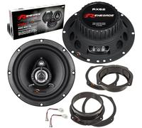 EvoTuning Kit 2 Casse Altoparlanti Anteriori o Posteriori per Lancia Delta III dal 2008, Set 2 Coassiali da 165 mm +2 Anelli e Cavi Adattatori EvS