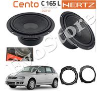 EvoTuning Kit 2 Casse Woofer Hertz C 165L Anteriori per Fiat Stilo