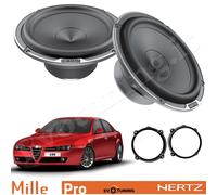 EvoTuning Kit 2 Casse Woofer Hertz MP 165.3 Mille Ant o Post per Alfa 159