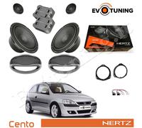 EvoTuning Kit 4 Casse Altoparlanti Hertz CK 165 Anteriori per Opel Corsa C