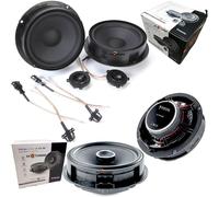 EvoTuning Kit 6 Casse Altoparlanti Plug & Play per VW T-Cross Anteriori e Posteriori compatibile con Focal IS VW 155 + IC VW 165 Set 2 Woofer 2 Tweeter 2 Coassiali