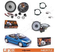 EvoTuning Kit 8 Altoparlanti Hertz K 165 + K 130 Ant+Post per Peugeot 307CC