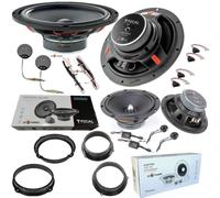 EvoTuning Kit 8 Casse Altoparlanti Focal Ant e Post per Audi Q5 dal 2013 | Set Focal Universal ISU 200, + 1 Kit Focal Auditor ASE165, + 4 Anelli e cavi Adattatori (NO PLUG AND PLAY)