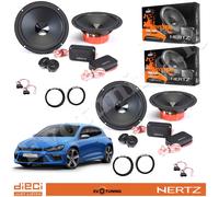 EvoTuning Kit 8 Casse Altoparlanti Hertz Dsk 165.3 Ant+Post per Vw Scirocco