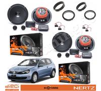 EvoTuning Kit 8 Casse Altoparlanti HERTZ DSK 165.3 per VW Golf 6 VI Ant+Post