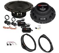 EvoTuning Kit Casse Altoparlanti Anteriori per Fiat 500, Abarth dal 2007 Set 2 woofer +2 tweeter +2 Anelli e Cavi Adattatori compatibile con Renegade RX6.2C