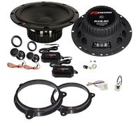 EvoTuning Kit Casse Altoparlanti Anteriori per Nissan Note dal 2014 al 2019 Set 2 woofer +2 tweeter +2 Anelli e Cavi Adattatori compatibile con Renegade RX6.2C(NO plug and play)