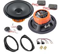 EvoTuning Kit Casse Altoparlanti Anteriori per Opel Corsa D dal 2006 al 2019 compatibile con Hertz DSK 165.3 Set 2 Woofer +2 Tweeter +2 Anelli e Cavi Connettori (No Plug and Play)