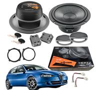 EvoTuning Kit Casse Altoparlanti Hertz Ck 165 285W 2Vie Ant=Post per Alfa 147