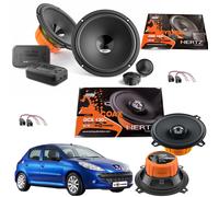 EvoTuning Kit Casse Altoparlanti Hertz DSK 165.3+DCX130.3 Ant+Post Peugeot 206